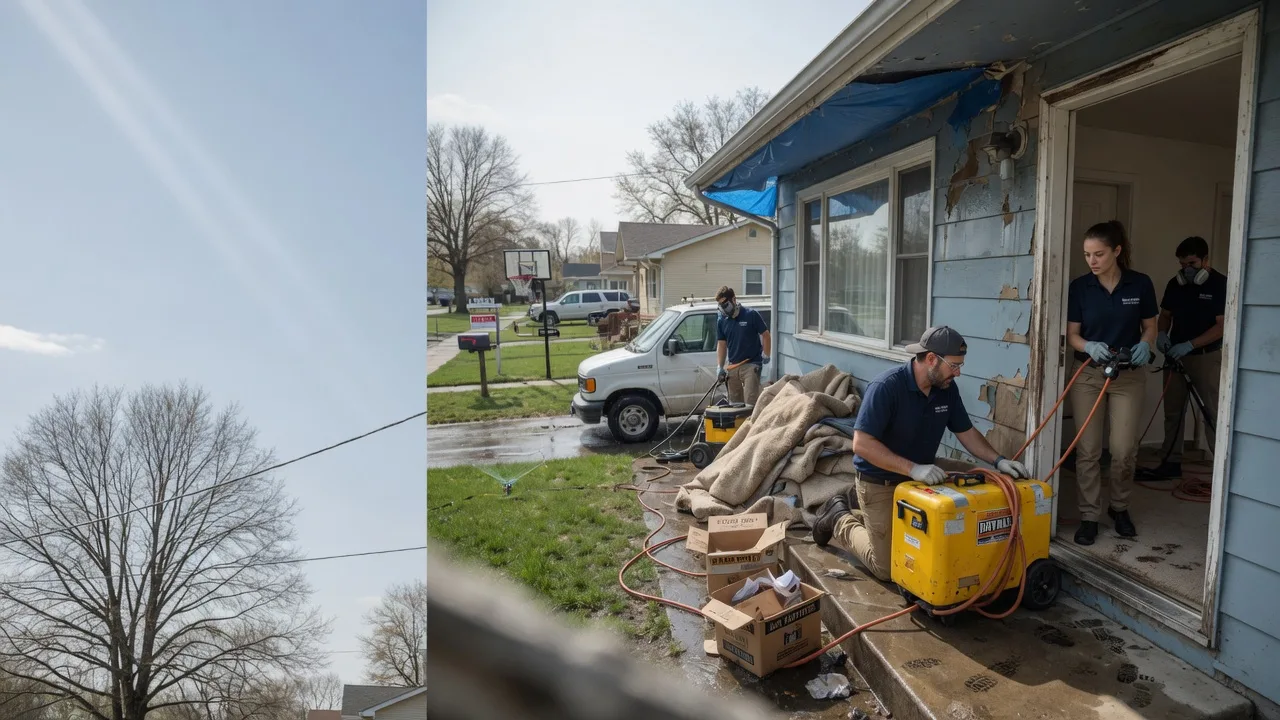 Basement Flood Cleanup in Burnham, PA near me